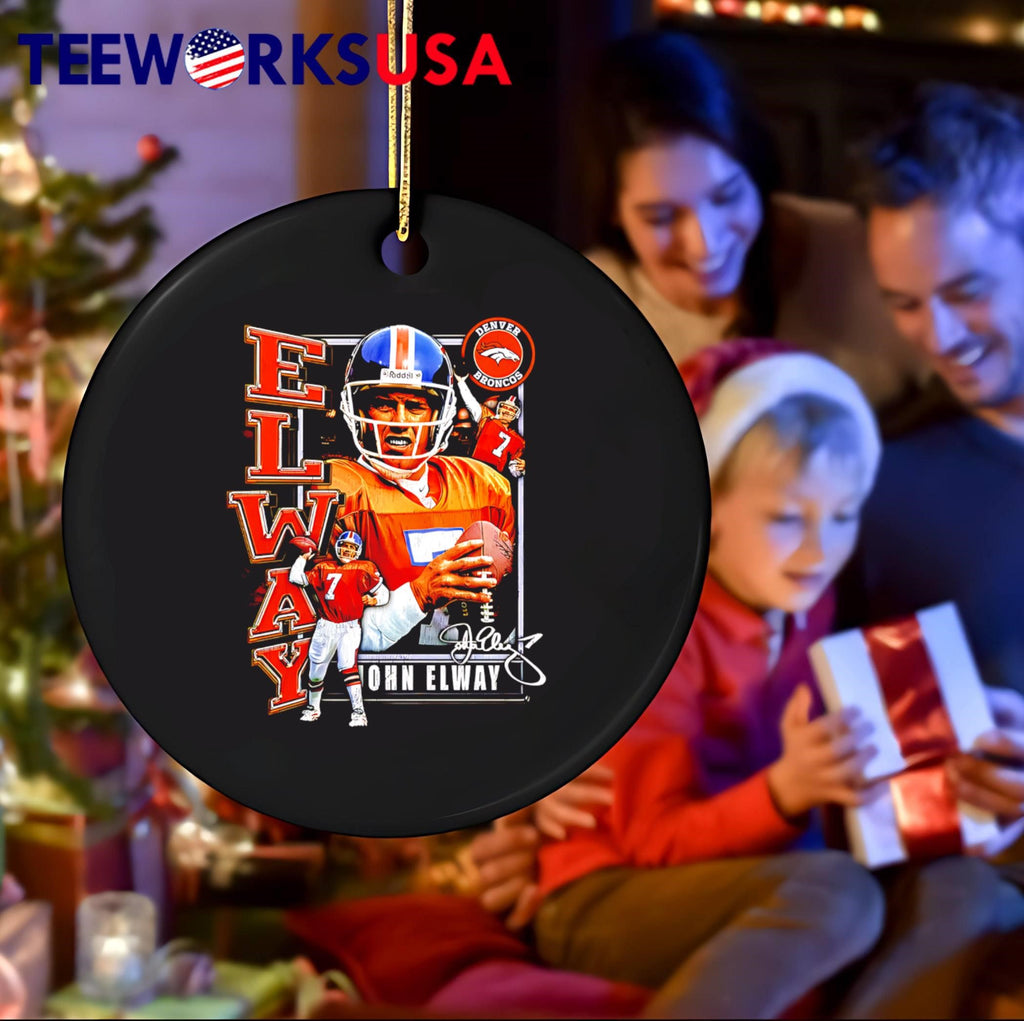 John Elway Denver Broncos graphic retro - Adult & Kids T-Shirts, Sweatshirts & Hoodies apparel design preview 4