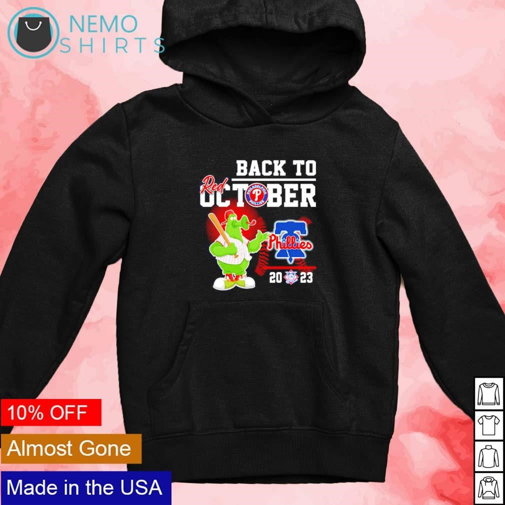 Philadelphia Phillies Phanatic back to Red October - Adult & Kids T-Shirts, Sweatshirts & Hoodies apparel design preview 2