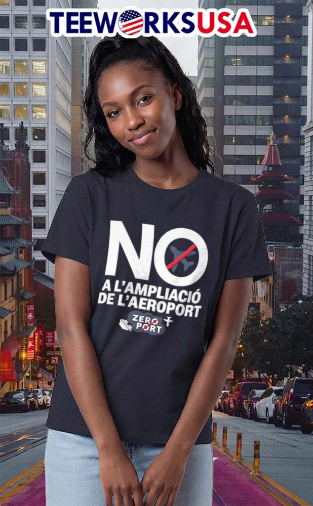 No Ampliacio de l'Aeroport - Adult & Kids T-Shirts, Sweatshirts & Hoodies apparel design preview 2