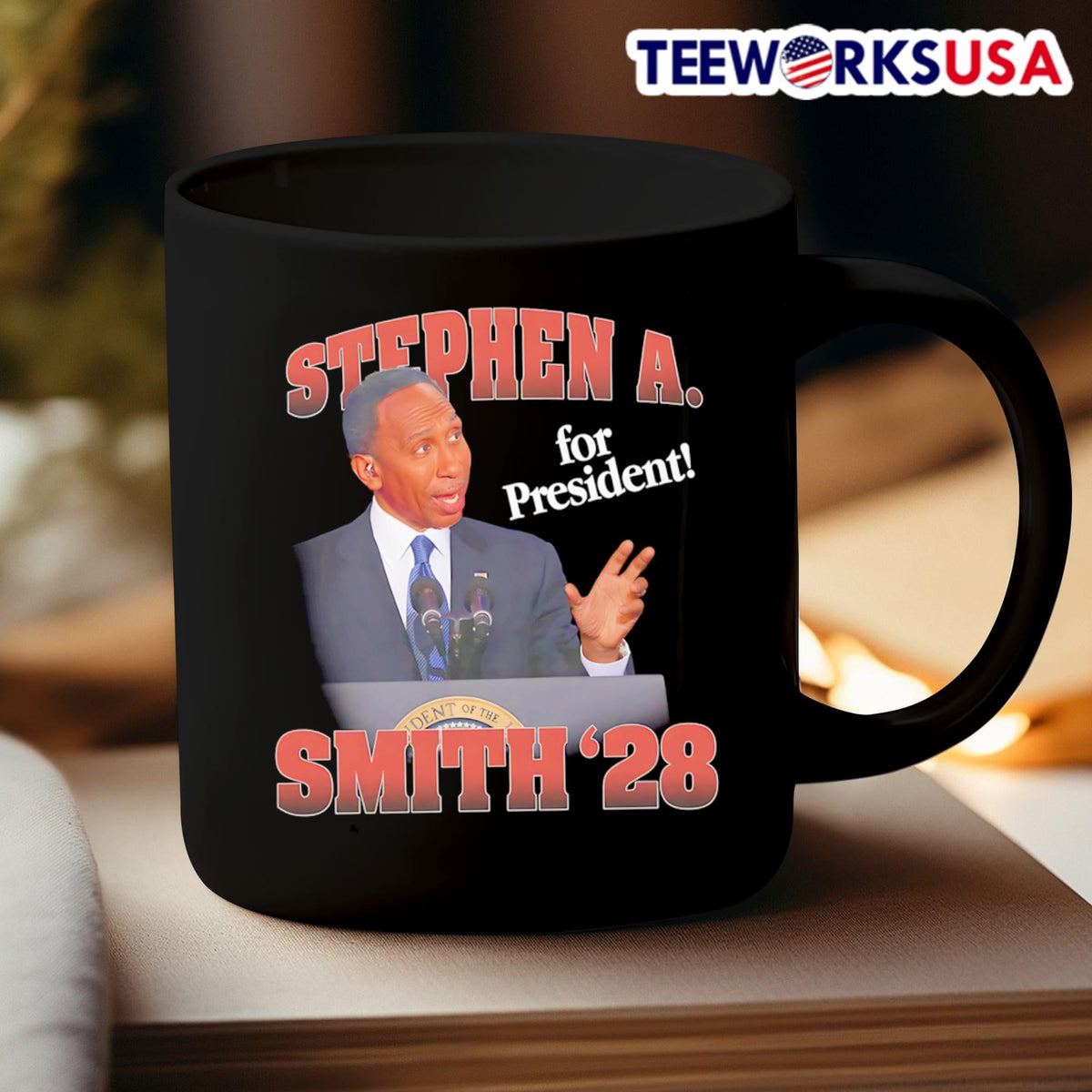 Stephen A for President Smith '28 - Adult & Kids T-Shirts, Sweatshirts & Hoodies apparel design preview 3