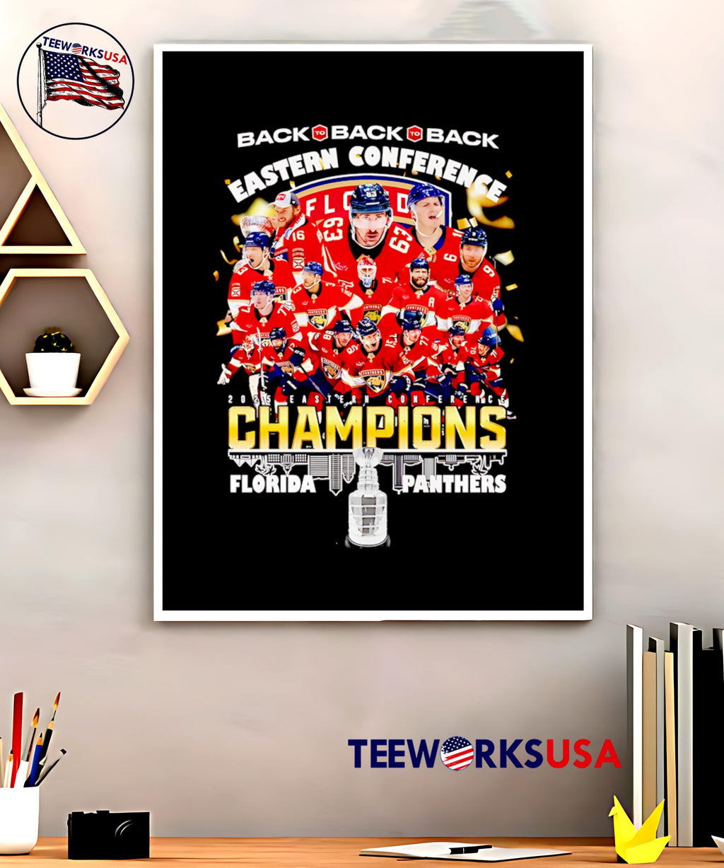 Back To Eastern Conference Champions Florida Panthers - Adult & Kids T-Shirts, Sweatshirts & Hoodies apparel design preview 5