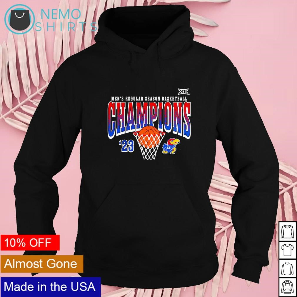 Kansas Jayhawks 2023 Big 12 men's basketball regular - Adult & Kids T-Shirts, Sweatshirts & Hoodies apparel design preview 2