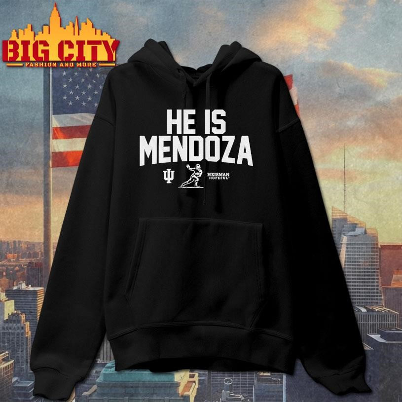 Indiana Football He Is Mendoza - Adult & Kids T-Shirts, Sweatshirts & Hoodies apparel design preview 2