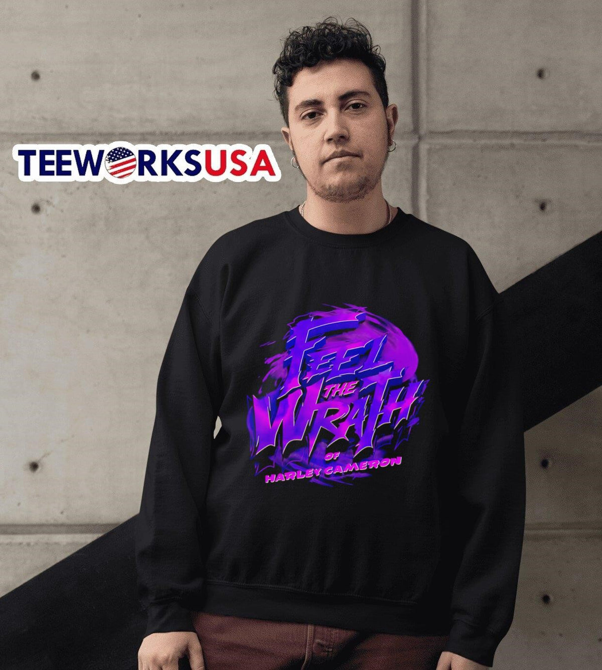 Harley Cameron Feel the Wrath 2025 - Adult & Kids T-Shirts, Sweatshirts & Hoodies apparel design preview 6