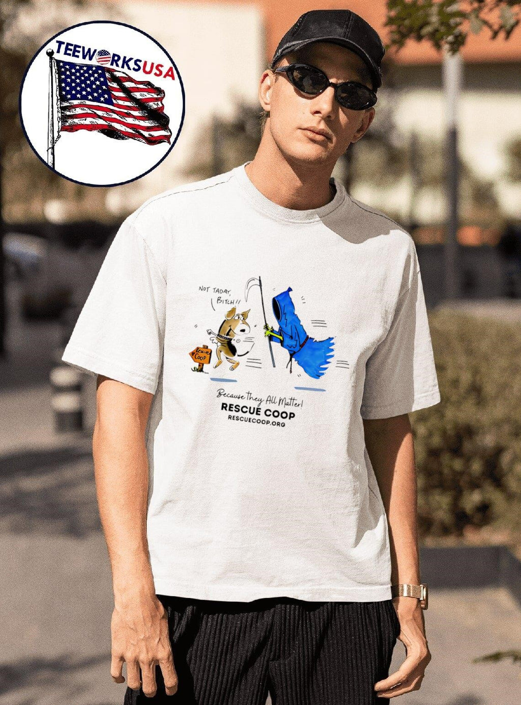Rescue Coop Not Taday - Adult & Kids T-Shirts, Sweatshirts & Hoodies apparel design preview 1