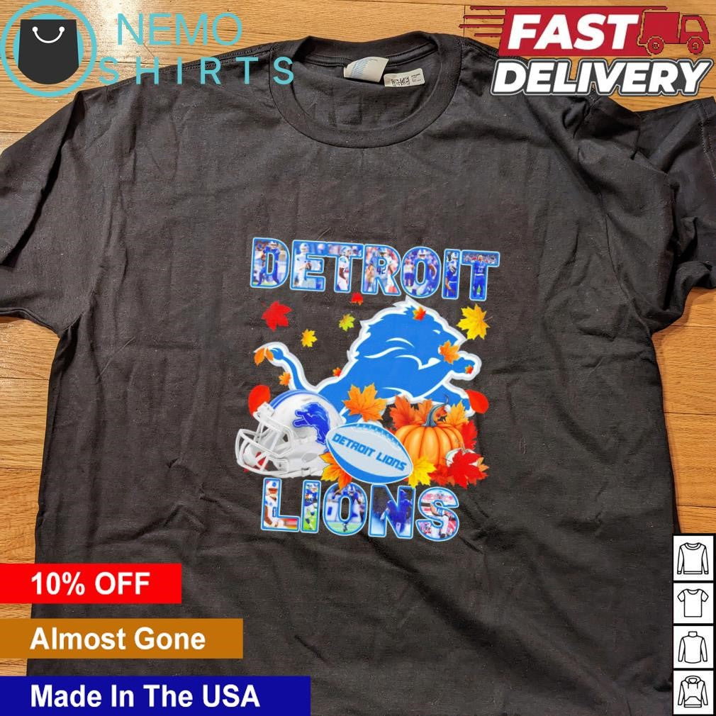 Detroit Lions football autumn - Adult & Kids T-Shirts, Sweatshirts & Hoodies apparel design preview 4