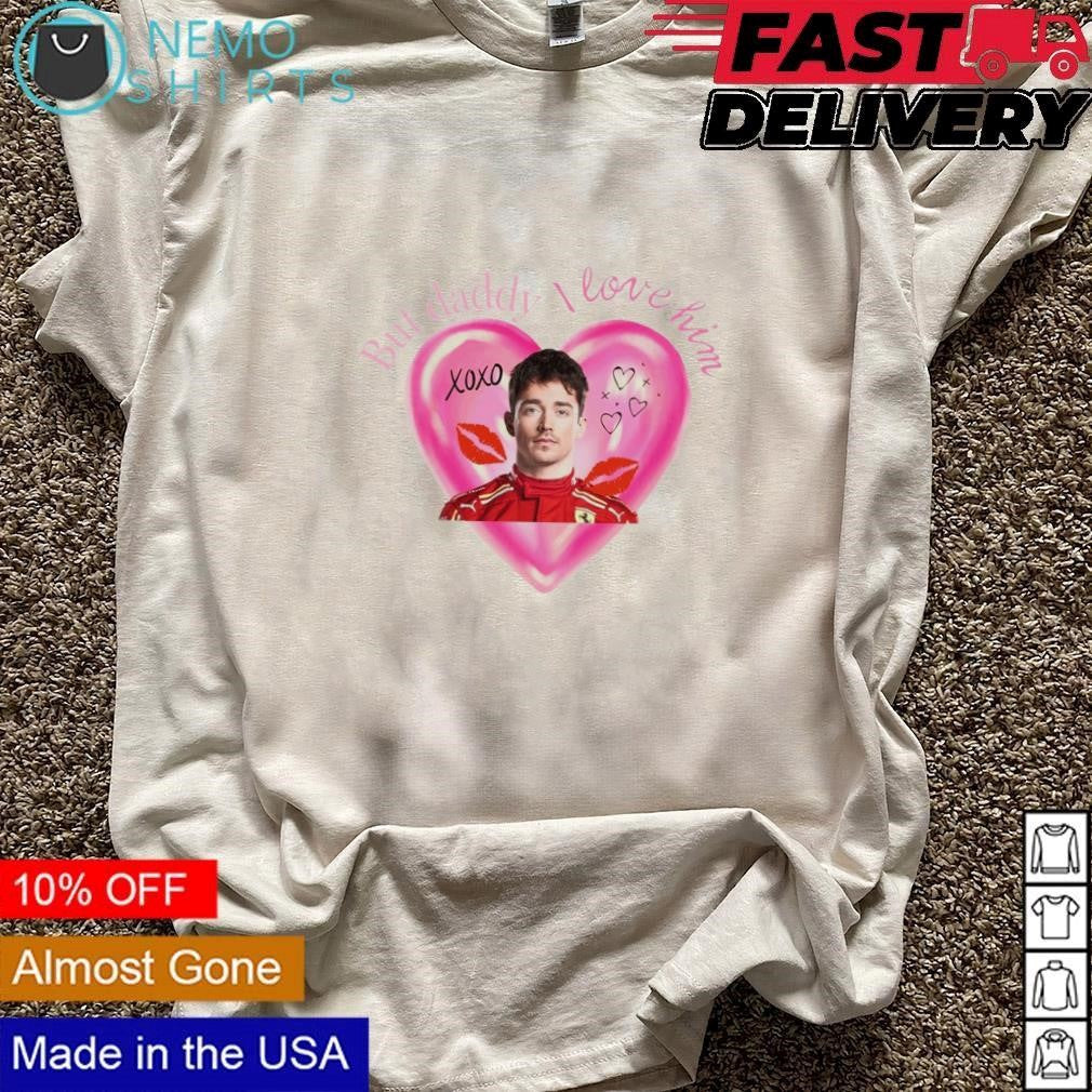 But daddy I love him Charles Leclerc - Adult & Kids T-Shirts, Sweatshirts & Hoodies apparel design preview 3