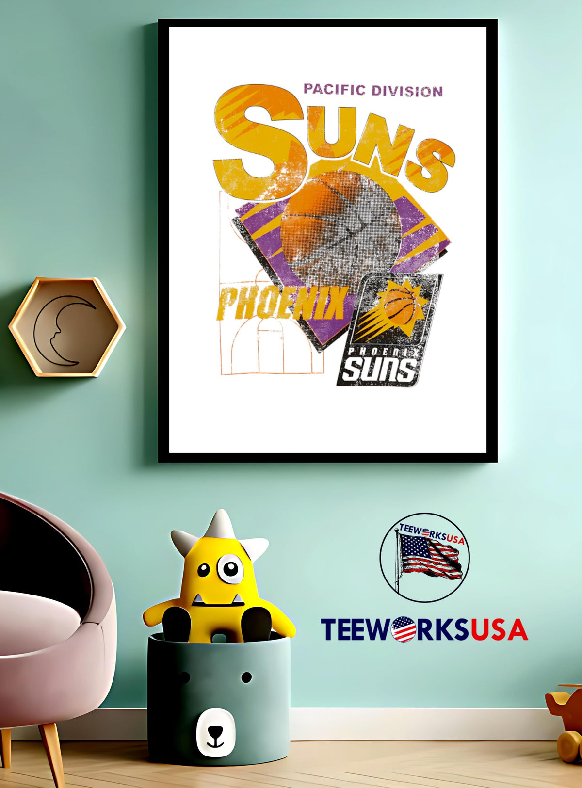 Phoenix Suns Pacific Division - Adult & Kids T-Shirts, Sweatshirts & Hoodies apparel design preview 3