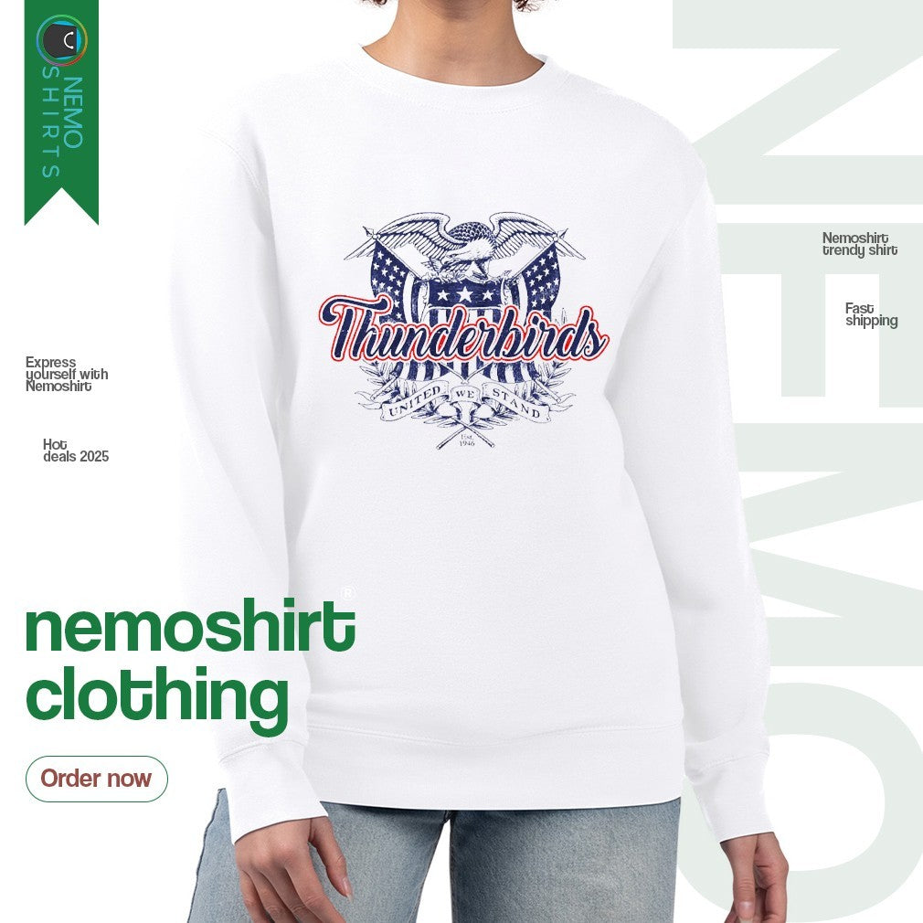 Thunderbirds United we stand est 1946 - Adult & Kids T-Shirts, Sweatshirts & Hoodies apparel design preview 4
