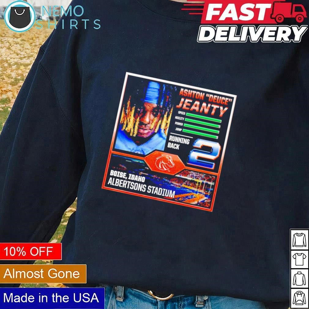 Ashton Deuce Jeanty Boise State Broncos Albertsons - Adult & Kids T-Shirts, Sweatshirts & Hoodies apparel design preview 1