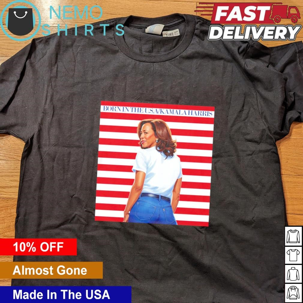 The boss born in USA Kamala Harris - Adult & Kids T-Shirts, Sweatshirts & Hoodies apparel design preview 4