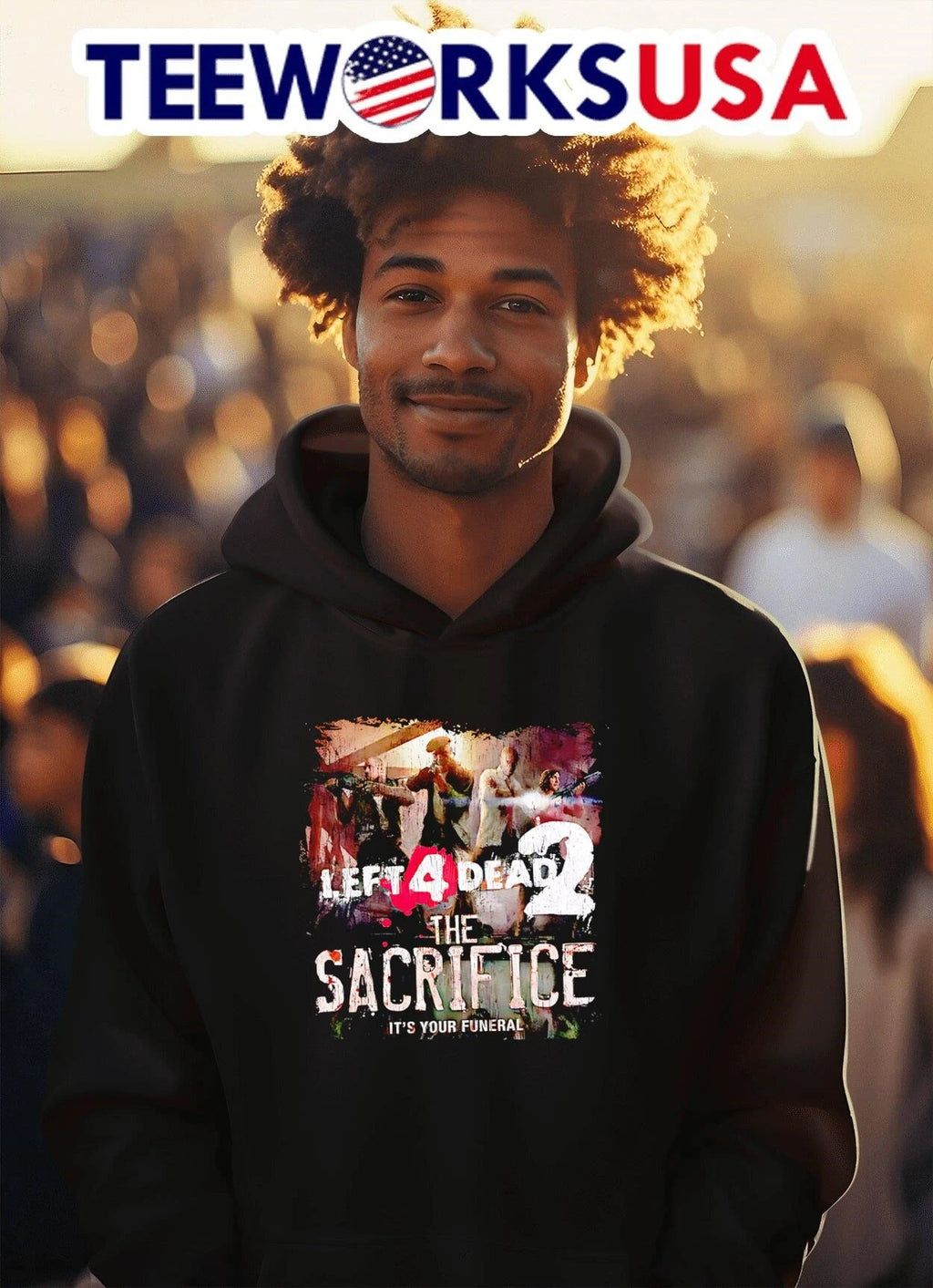 Left 4 Dead 2 The Sacrifice - Adult & Kids T-Shirts, Sweatshirts & Hoodies apparel design preview 2