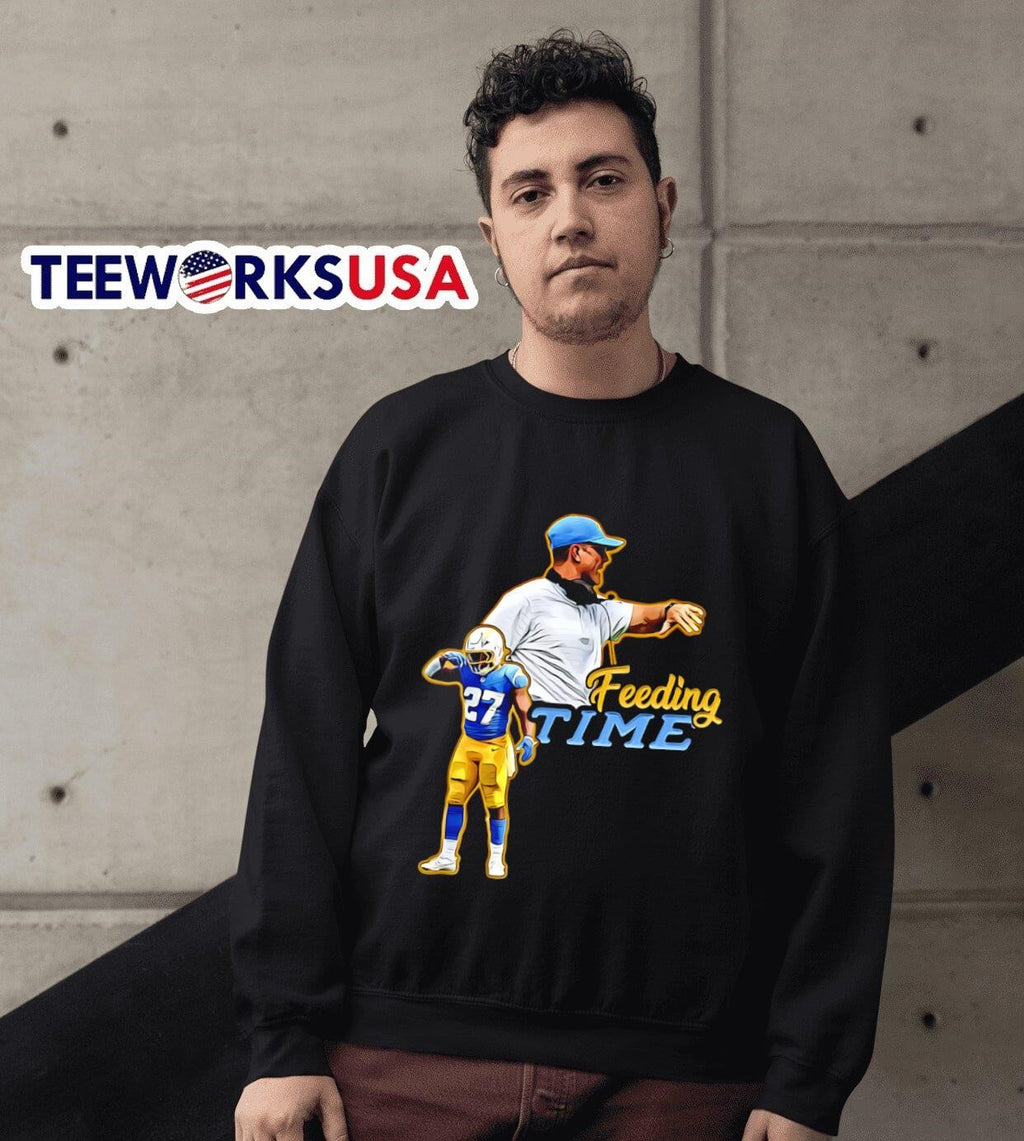 Jim Harbaugh feeding time - Adult & Kids T-Shirts, Sweatshirts & Hoodies apparel design preview 3