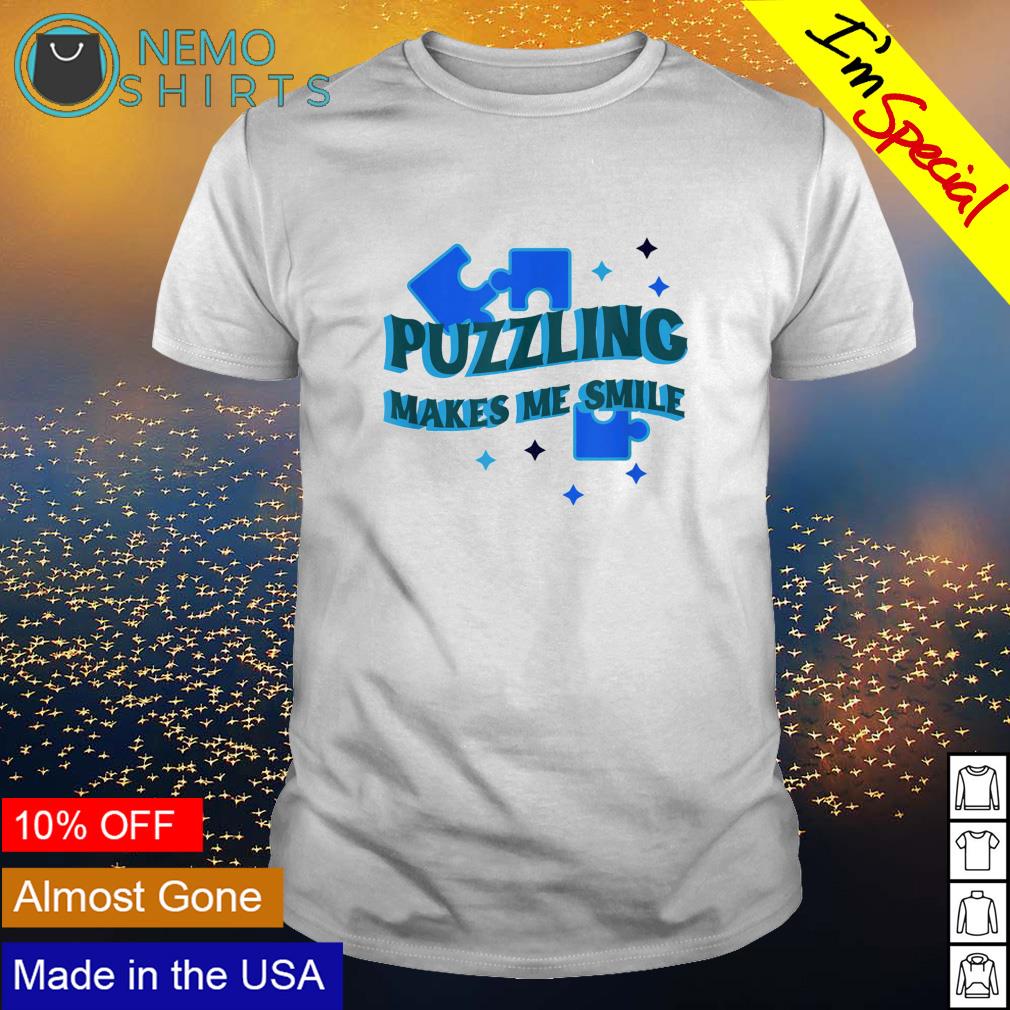 Puzzling makes me smile - Adult & Kids T-Shirts, Sweatshirts & Hoodies apparel design preview 1