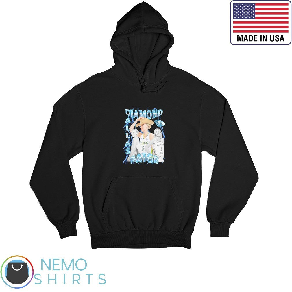 Diamond Dallas Paige Bueckers Wings - Adult & Kids T-Shirts, Sweatshirts & Hoodies apparel design preview 2