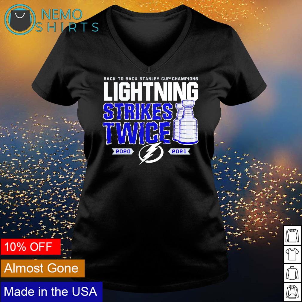 Back to Stanley cup champions Lightning strikes twice - Adult & Kids T-Shirts, Sweatshirts & Hoodies product image 5