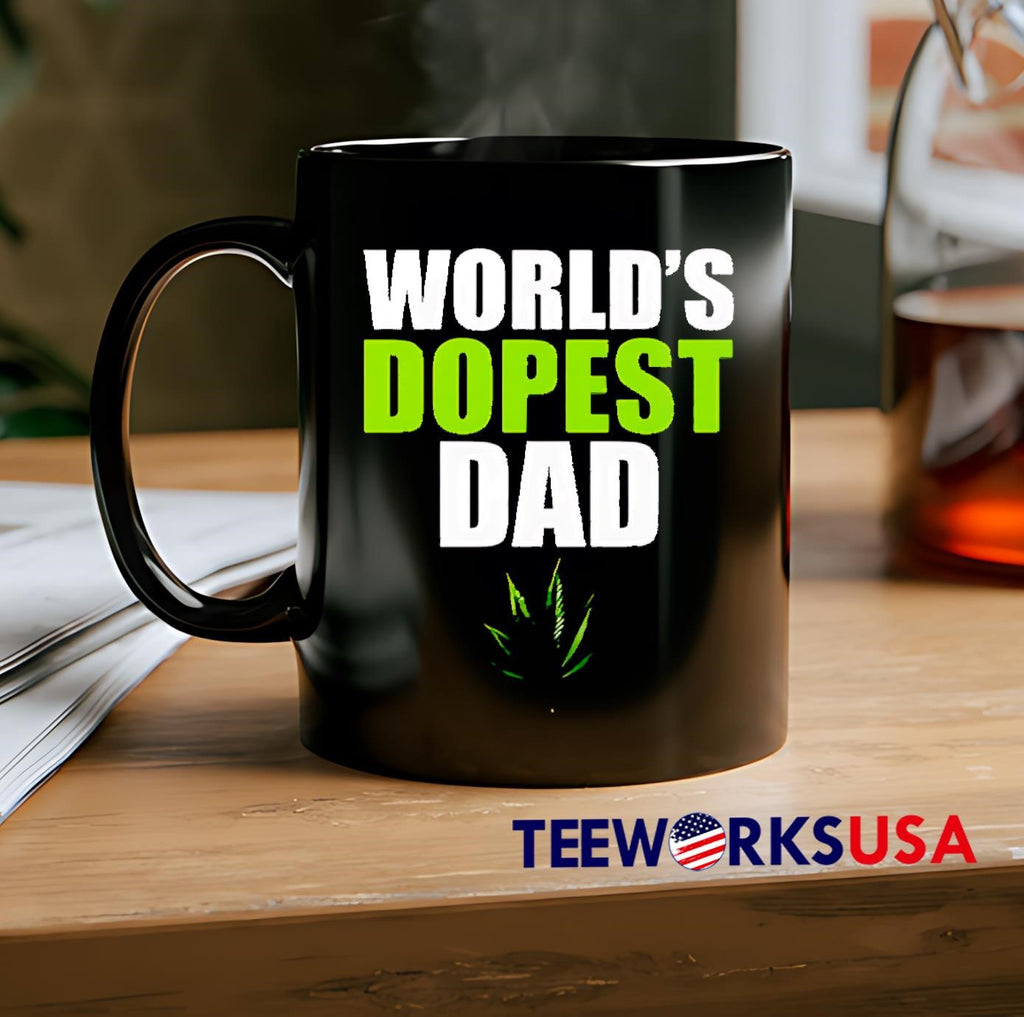 World's dopest dad marijuana - Adult & Kids T-Shirts, Sweatshirts & Hoodies apparel design preview 2