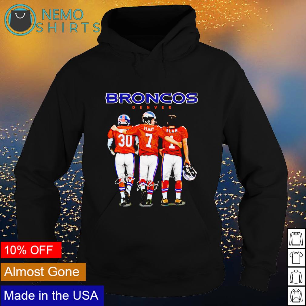 Denver Broncos best players Phillip Lindsay and Elway - Adult & Kids T-Shirts, Sweatshirts & Hoodies apparel design preview 2