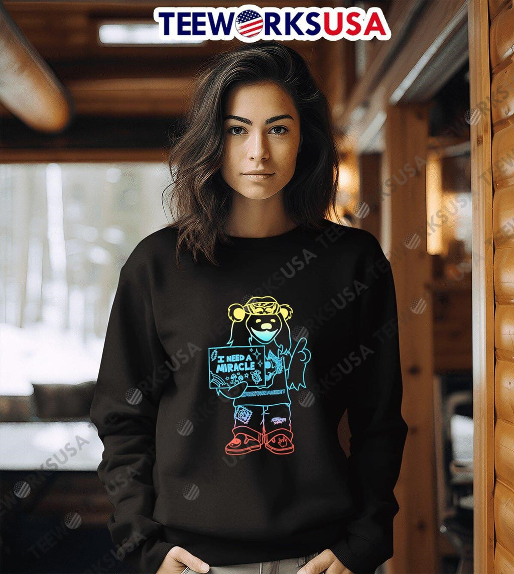 I need a Miracle graphic neon - Adult & Kids T-Shirts, Sweatshirts & Hoodies apparel design preview 6