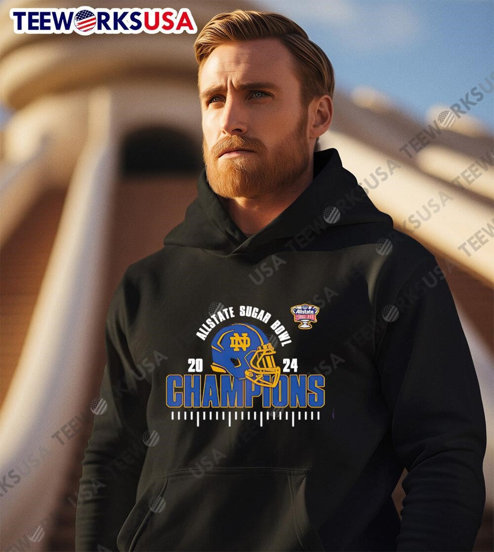 Notre Dame Fighting Irish Is The 2024 Allstate Sugar - Adult & Kids T-Shirts, Sweatshirts & Hoodies apparel design preview 3
