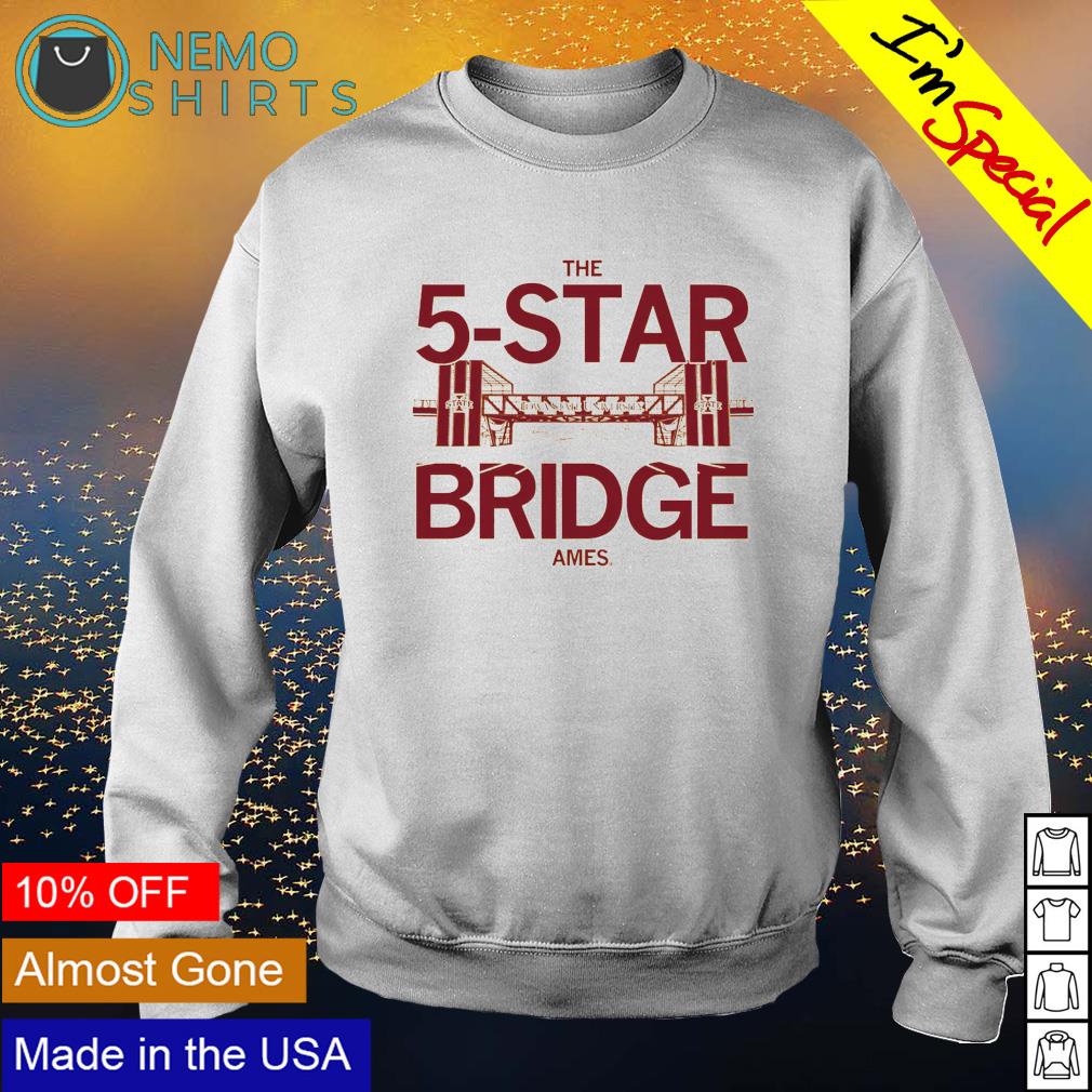 Iowa State University the 5-star bridge - Adult & Kids T-Shirts, Sweatshirts & Hoodies apparel design preview 4