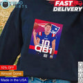 Drake Maye QB1 era New England Patriots cartoon - Adult & Kids T-Shirts, Sweatshirts & Hoodies apparel design preview 1