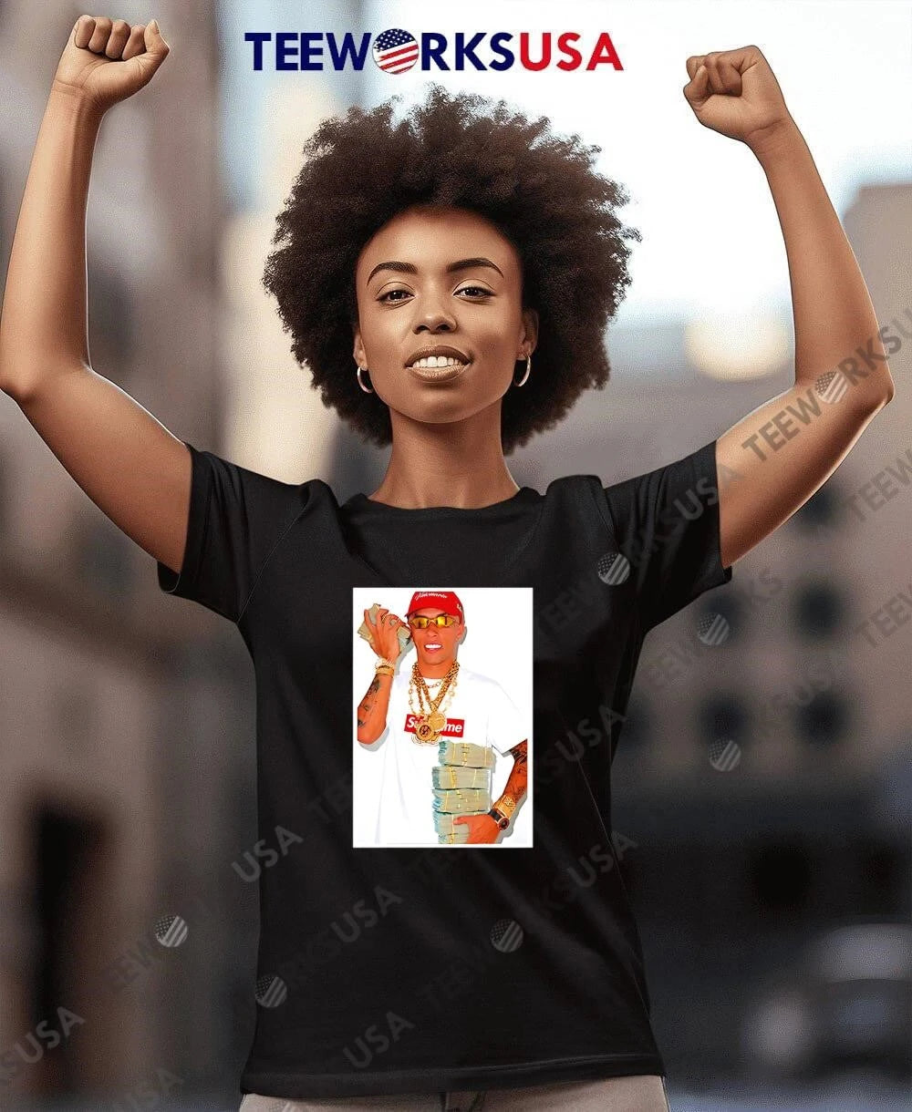 A-List Rapper Holding Cash Supreme - Adult & Kids T-Shirts, Sweatshirts & Hoodies apparel design preview 7