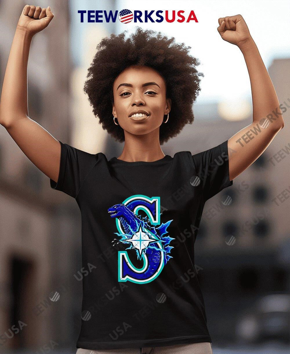 Godzilla Collab Seattle Mariners 2025 Baseball - Adult & Kids T-Shirts, Sweatshirts & Hoodies apparel design preview 7