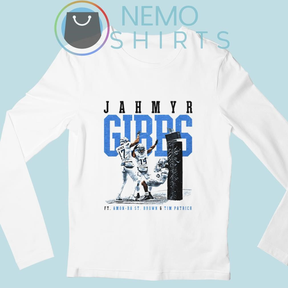 Jahmyr Gibbs Detroit Lions FT Amon Ra St Brown and - Adult & Kids T-Shirts, Sweatshirts & Hoodies apparel design preview 3
