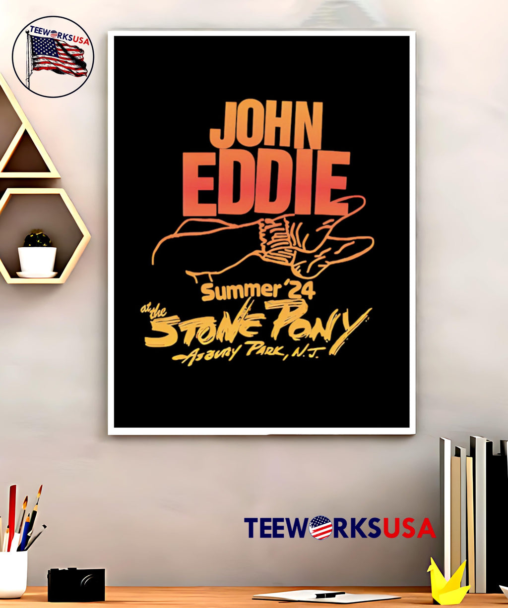 John Eddie Summer '24 At The Stone Pony Asovay Park - Adult & Kids T-Shirts, Sweatshirts & Hoodies apparel design preview 5
