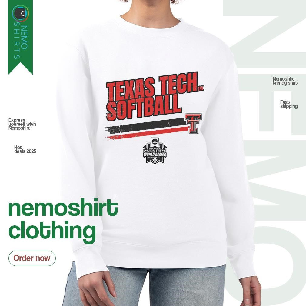 Texas Tech Red Raiders softball women's College World - Adult & Kids T-Shirts, Sweatshirts & Hoodies apparel design preview 4