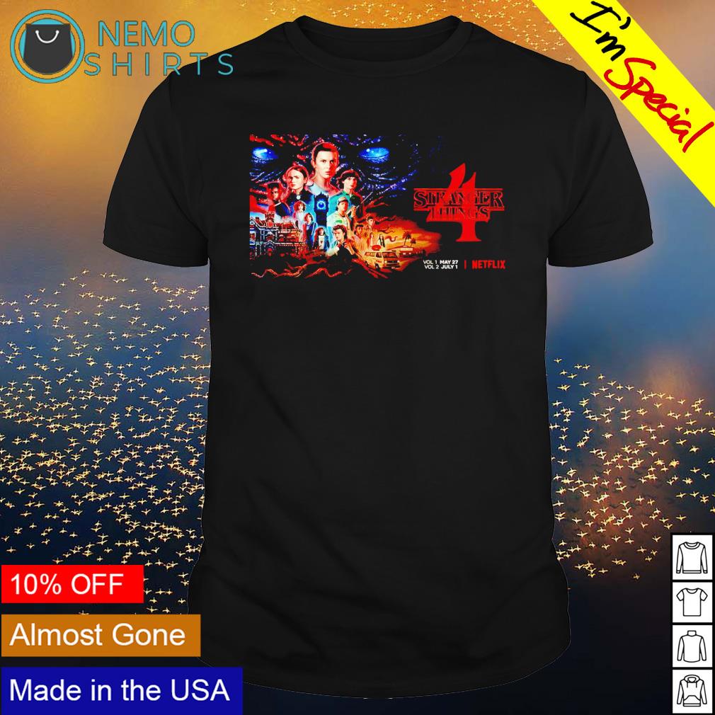 Stranger Things 4 poster - Adult & Kids T-Shirts, Sweatshirts & Hoodies apparel design preview 1