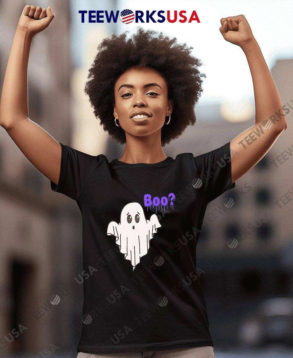 Cute Ghost Boo - Adult & Kids T-Shirts, Sweatshirts & Hoodies apparel design preview 4