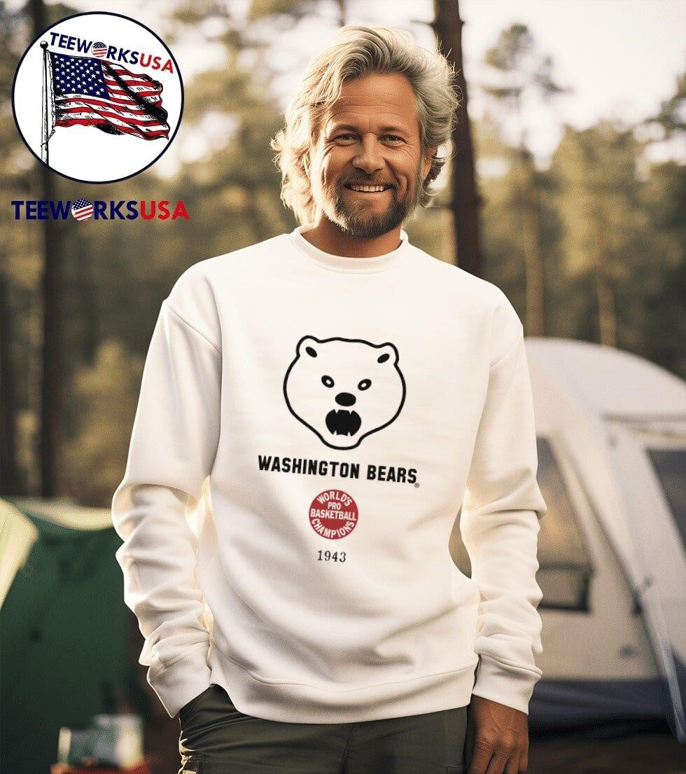 Washington Bears 1943 Pro Cage Tourney - Adult & Kids T-Shirts, Sweatshirts & Hoodies apparel design preview 3