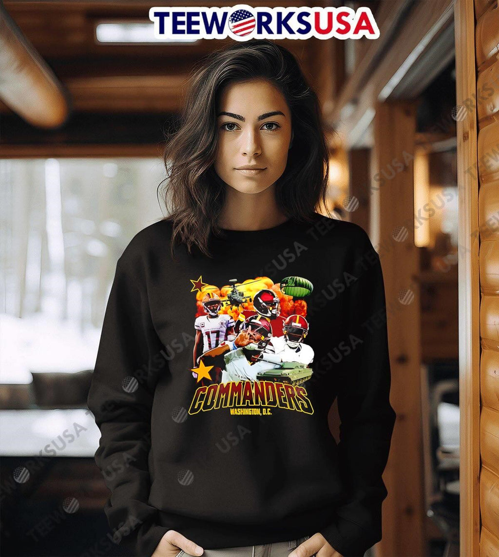 Commanders Washington D.C. Military Tank Football - Adult & Kids T-Shirts, Sweatshirts & Hoodies apparel design preview 6