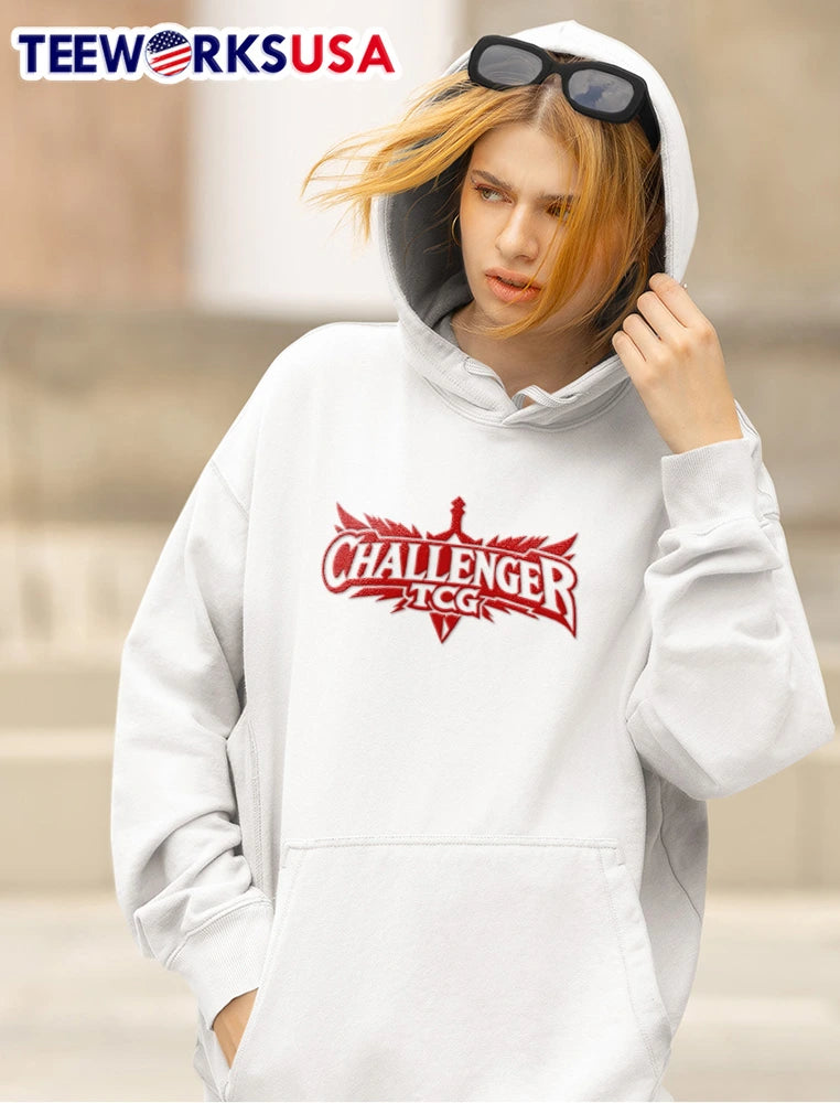 Challenger TCG red sword logo - Adult & Kids T-Shirts, Sweatshirts & Hoodies apparel design preview 5
