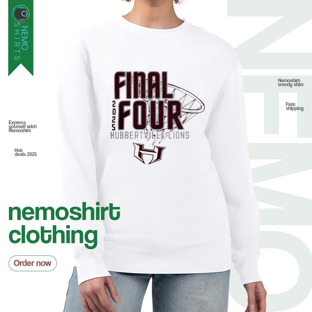 Hubbertville Lions Final Four 2025 - Adult & Kids T-Shirts, Sweatshirts & Hoodies apparel design preview 4