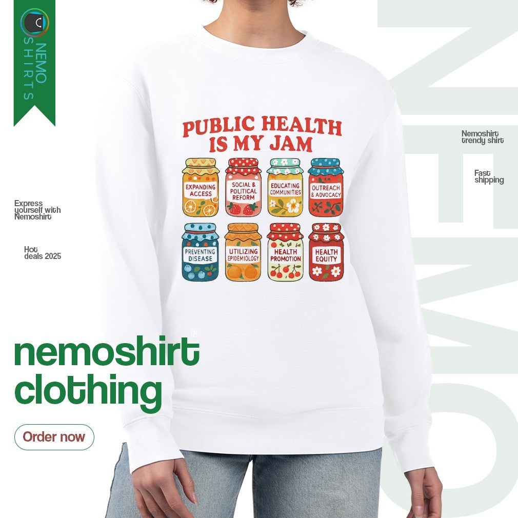 Public health is my jam - Adult & Kids T-Shirts, Sweatshirts & Hoodies apparel design preview 4