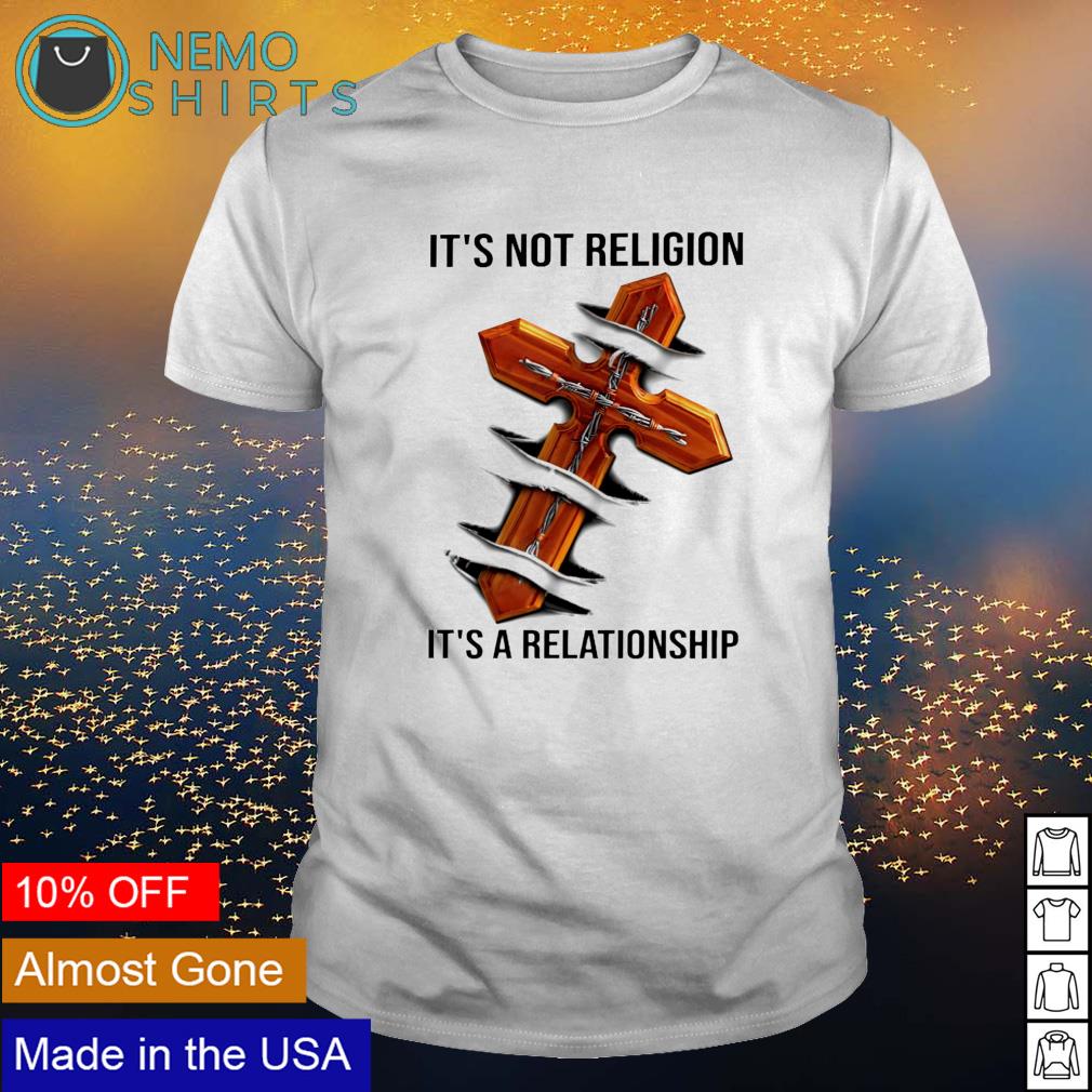 Jesus it's not religion relationship - Adult & Kids T-Shirts, Sweatshirts & Hoodies apparel design preview 1