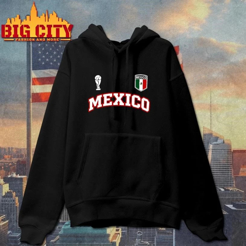 Vintage Mexico 2026 Soccer - Adult & Kids T-Shirts, Sweatshirts & Hoodies apparel design preview 2