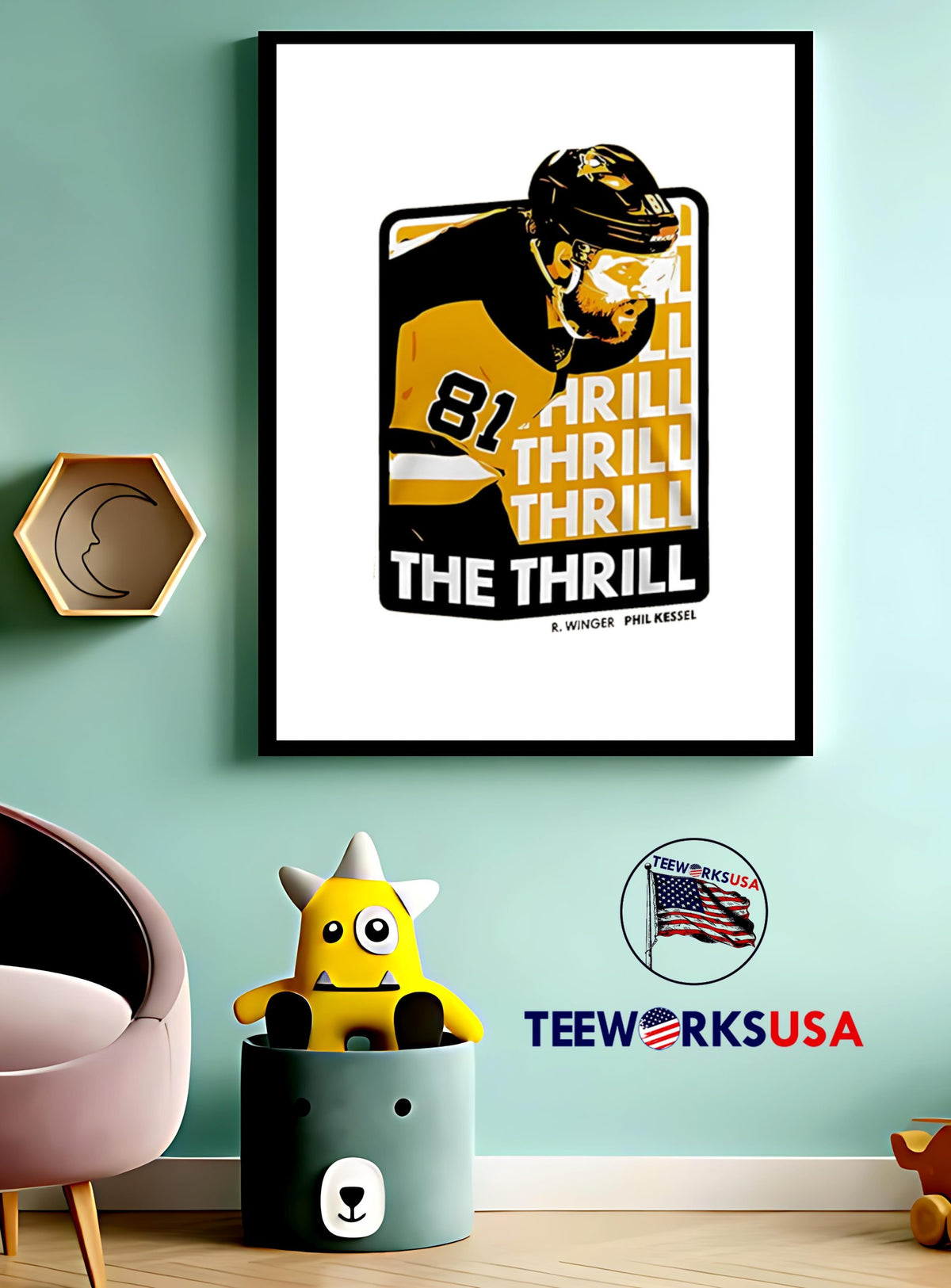 Pittsburgh Penguins Phil The Thrill Special - Adult & Kids T-Shirts, Sweatshirts & Hoodies apparel design preview 3