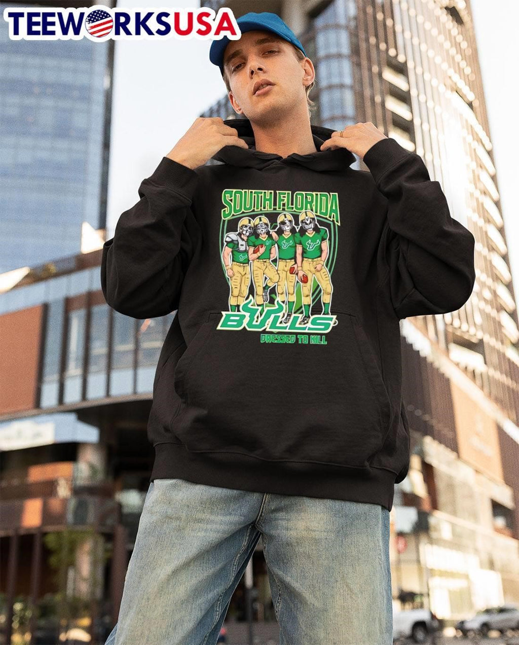 South Florida Bulls x Dressed to Kill - Adult & Kids T-Shirts, Sweatshirts & Hoodies apparel design preview 3