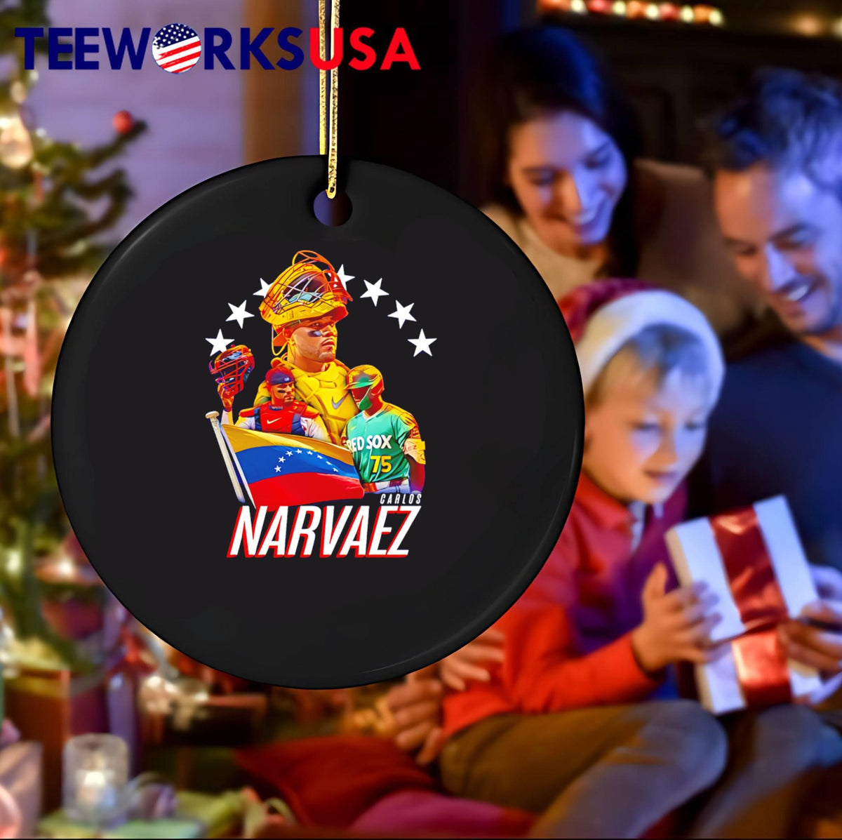 Carlos Narvaez Venezuelan Catcher Red Sox 75 - Adult & Kids T-Shirts, Sweatshirts & Hoodies apparel design preview 4