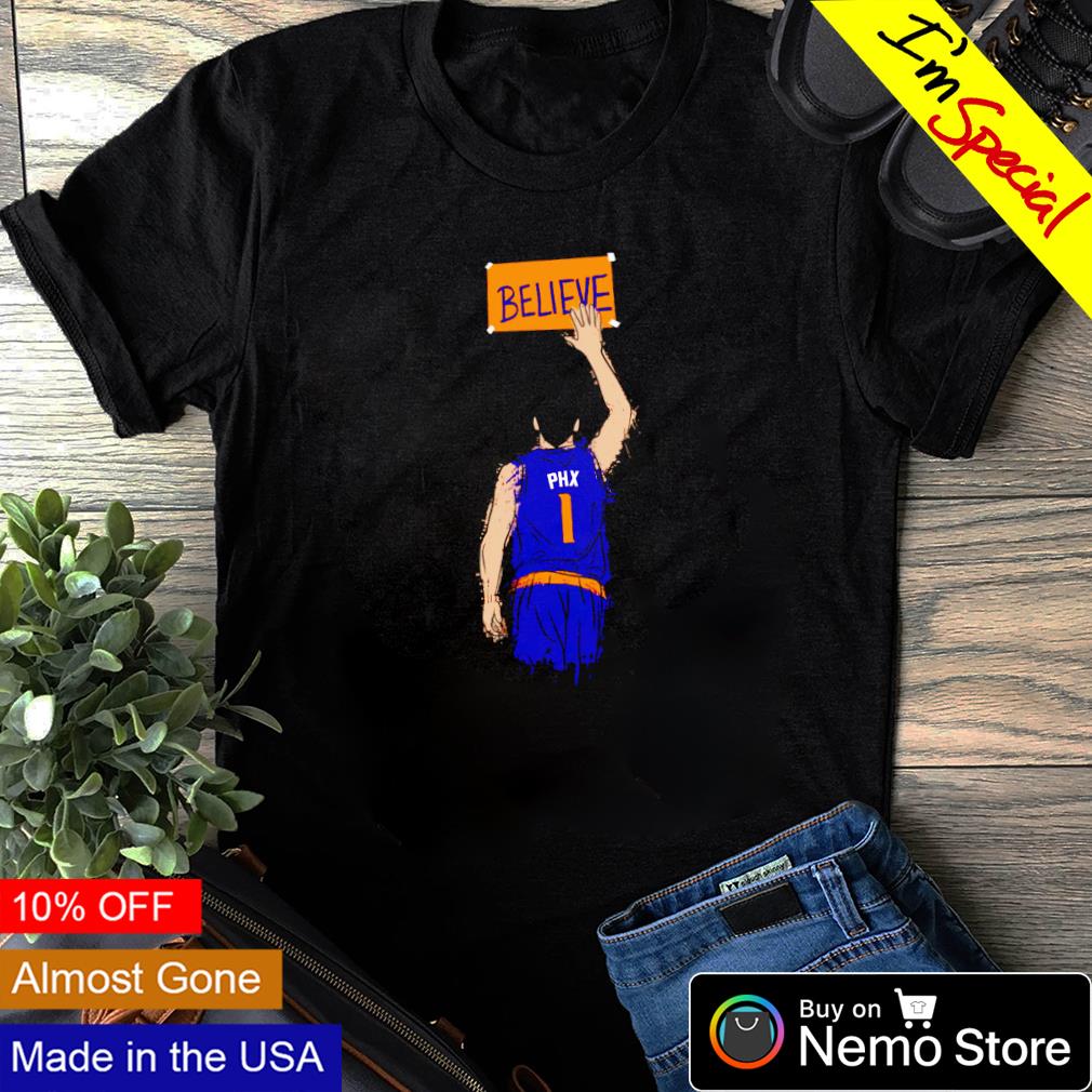 Devin Booker believe Phoenix Suns - Adult & Kids T-Shirts, Sweatshirts & Hoodies apparel design preview 1