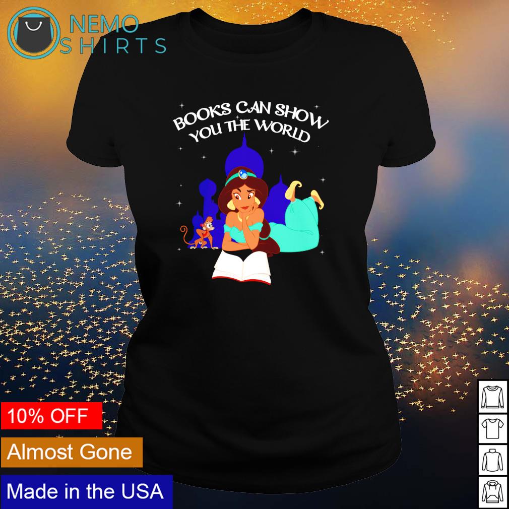 Princess Jasmine books can show you the world - Adult & Kids T-Shirts, Sweatshirts & Hoodies apparel design preview 3