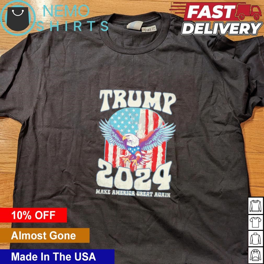 Trump 2024 eagle make American great again - Adult & Kids T-Shirts, Sweatshirts & Hoodies apparel design preview 5