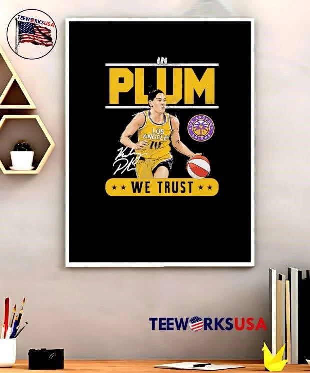 Kelsey Plum In We Trust Los Angeles Sparks - Adult & Kids T-Shirts, Sweatshirts & Hoodies apparel design preview 5
