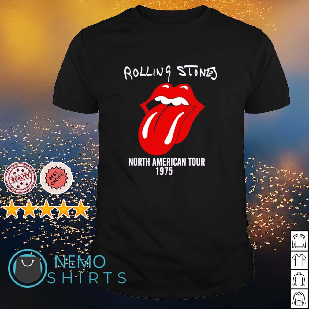 Rolling Stones North American tour 1975 - Adult & Kids T-Shirts, Sweatshirts & Hoodies apparel design preview 1