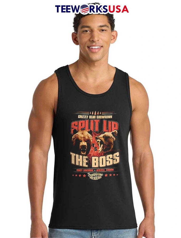 Banff Sunshine Grizzly Bear Showdown Split Lip Vs The - Adult & Kids T-Shirts, Sweatshirts & Hoodies apparel design preview 6