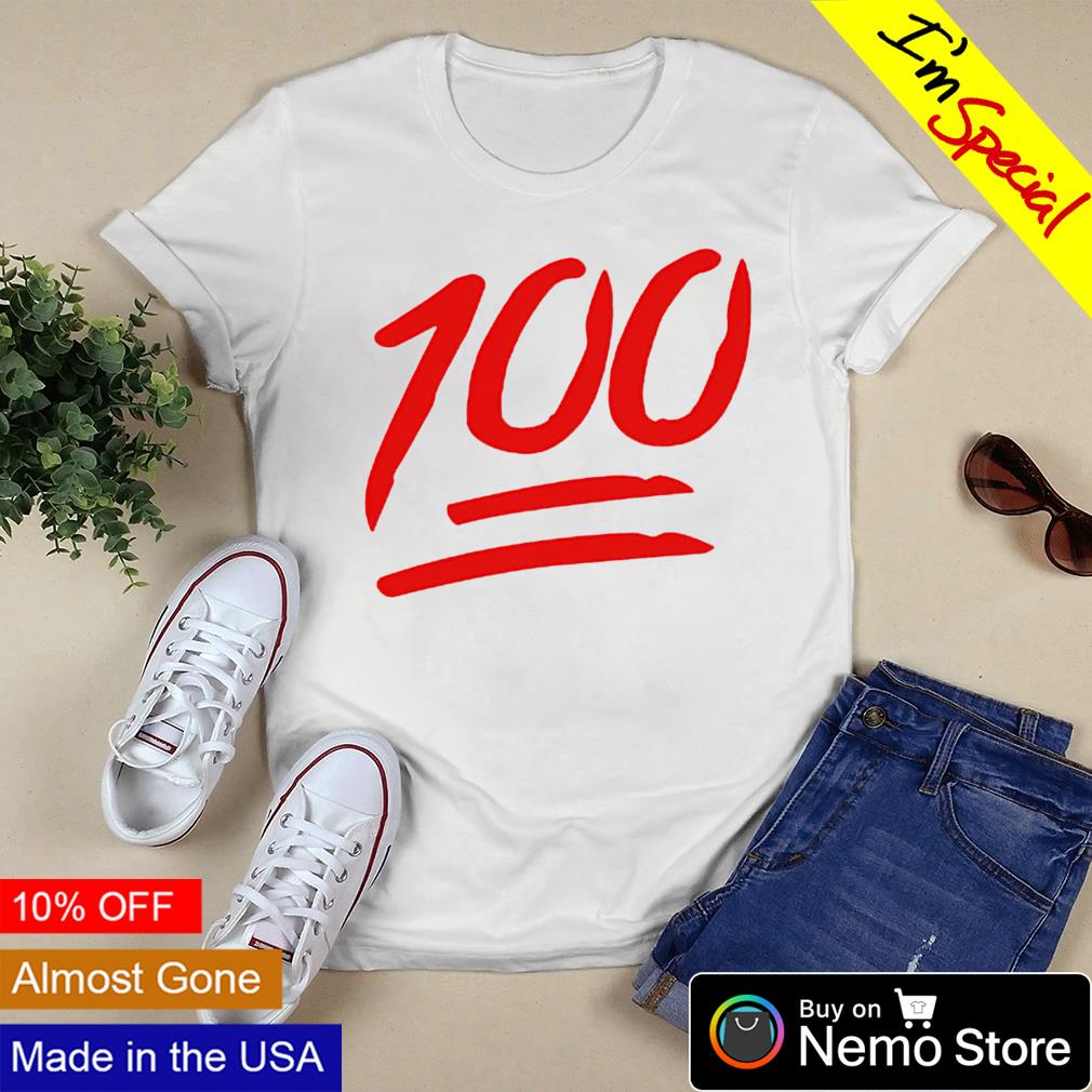 100 one hundred emoji - Adult & Kids T-Shirts, Sweatshirts & Hoodies apparel design preview 3